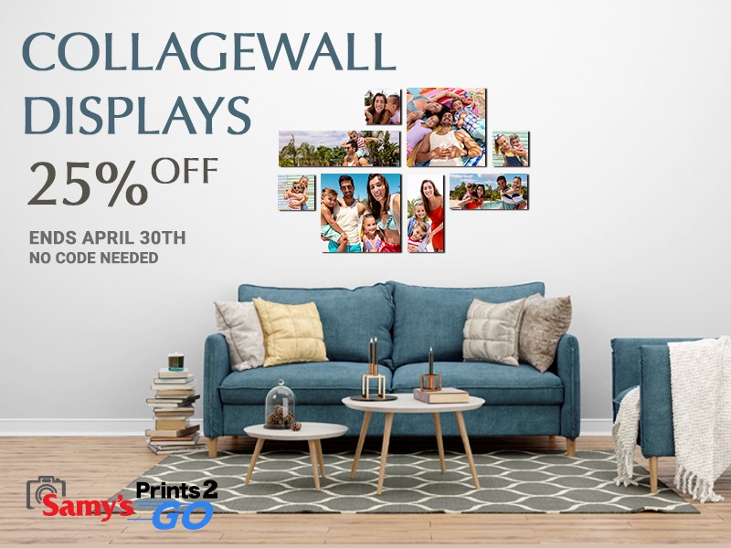 Collage Wall Displays 25% OFF